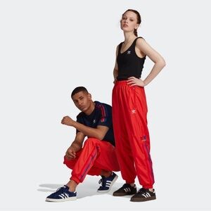 Adidas Originals 3D Trefoil 3-Stripes Track Pants Active Red GE6249 NWT Retro